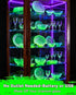 16.4FT 300LEDs Black Light Strip with USB Plug + Battery Box, Adhesive Blacklight Fixture, Battery & USB Operated