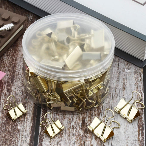 TecUnite 150 Pcs Binder Clips, Assorted Sizes Paper Clamps Clips for Office Supplies