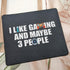 Funny Gaming Mouse Pad, "Men I Like Gaming and Maybe 3 People," 9.5 inch Gift for Teen Boys Video Gamers