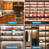 6 20 Inch Dimmable Closet, 6000K JUSJUBR LED Lights for Shelves, PCS Flexible COB LED Strip Lights for Cabinet, Display