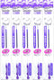 Pilot Hi-Tec-C Coleto Gel Ink Pen Refill, 0.5mm, 5 Set Violet (Japan Import)