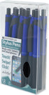 Monteverde S-106 Clip Action One-Touch Ballpoint Pen With Front Stylus, Blue, 12/Pack (MV36171) by Monteverde