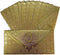 Shagun Envelopes Money Cash Gift - 3 Fold Gold Design Envelope (10 piece) for Indian Wedding, Diwali, Birthday,
