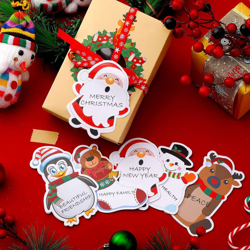 Christmas Notepad 30 Pieces, Winter Theme Self Sticky Notes for Work Study Decoration Present, 5 Styles