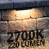 GKOLED 6.8 Inches LED Hardscape Lights, Low Voltage Waterproof Landscape Lighting, 1.5W 2700K Outdoor Step Lights