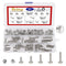 80Pcs Hammer Head T-Slot Drop-in Stud Sliding Bolt Screw Nut Assortment Kit for European Standard Aluminum Profile