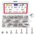 80Pcs Hammer Head T-Slot Drop-in Stud Sliding Bolt Screw Nut Assortment Kit for European Standard Aluminum Profile