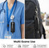 OUGOTHZ 2Pcs Pacpack Lanyard Pen Holder, Portable Badge Pen Holder Keychain, Leather Anti-lost Pen Protector for Neck
