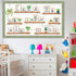 Set Motivational Bookshelf Bulletin Board Greenery Back to School Classroom Decoration Potted Plant Eucalyptus Paper