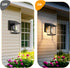 MATAMEYE Outdoor Wall Lantern, Exterior Waterproof Wall Sconce Light Fixture, Black Front Door Mounted Lighting