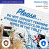 12x18 Inches, 3M .063 Please Do Not Deposit Feminine Products Baby Wipes in Toilet with Graphic Sign, EGP Reflective