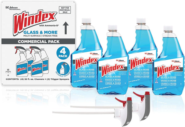 SC Johnson Professional Windex Original Glass Cleaner, Fresh Scent, 32 oz Spray