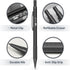Mr. Pen Metal Mechanical Pencil Set with Lead and Eraser Refills, 5 Sizes, Black, Drawing Mechanical Pencils