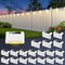 ESUNYD Solar Deck Lights Outdoor Waterproof, Solar Powered Fence Lights for Outside Stairs,