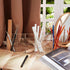 6 Jetec Acrylic Pen Holder Compartments Makeup Brush Stationery Organizer Pencil Holder for Desk Accessories, Cosmetic