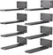 8 Pack Floating Shelf Bracket 6 Inch, Heavy Duty Hidden L Brackets,