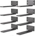 8 Pack Floating Shelf Bracket 6 Inch, Heavy Duty Hidden L Brackets,