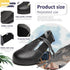 Steel Toe Covers for Shoes, No Slip Safety Toe Cap Cover Metal Protector for Toe in Industry and Workplace Men Women(Black 2.0)