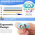 6 Pack 2-5, Stylo Pencil Grips for Kids Handwriting - Ergonomic Pencil Grippers for Toddlers Ages Preschool