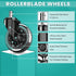Office Chair Caster Wheels, Set of 5, 3 Inch Heavy-Duty Rubber Wheels for Desk & Gaming Chair, Easy to Install for All