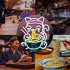 Fortune Cat Ramen Neon Signs for Wall Decor Japanese Cat LED Neon Light USB Powered Light Up Signs for Japanese Culture
