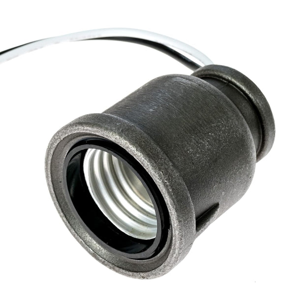 Iron Pipe Lamp Socket That fits 1/2 inch Iron Pipe (NPT)