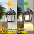 9 Inch 3 -2 Pack DERAYSION Solar Porch Lights Outdoor, Solar Wall Lanterns with Motion Sensor, Mode Adjustable
