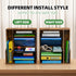 7 Simple Trending Tier Desk File Organizer, Wooden Letter Tray Paper Organizer with Adjustable File Holder, Mesh