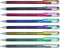 Pentel Hybrid Dual Metallic Liquid Gel Roller Pen YK110/8-M, Pack of 8 Pens in 16 Shimmering Metallic Colours