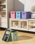 Oterri Hanging Filing File Box with Lid, Collapsible Document Organizer Box for Letter Size, 2 PCS, Green