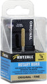 Kutzall Original Ball Nose Rotary Burr, 1/8" Shaft, Fine - Wood Carving Bit for Dremel, Foredom, DeWalt