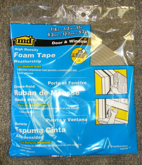 Weather Proof Closed Cell PVC Foam Tape MD Building Products 02279