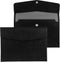 Document File Folder, 1Pcs PU Leather A4 Envelope Folder Expanding Organizer Waterproof Portfolio Black Storage Case