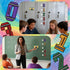 5 5 VIHOSE Voice Level Chart for Classroom, Crayon Style Magnetic Noise Level Rules Sign Poster with Number Signs & LED