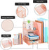 Rose Gold Desk Accessories Caddy with Sliding Drawer, Double Tray, File Organizer & Pen Holder for Office