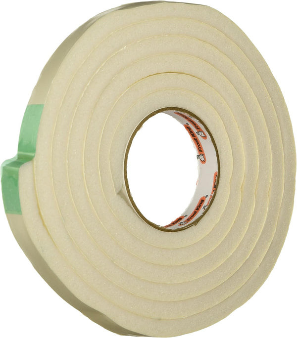 Frost King R734WH White Sponge Rubber Foam Tape, 7/16-Inch