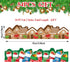 Gingerbread House Christmas Stocking Bulletin Board Decorations - 63ft Winter Border Paper for Classroom, Office