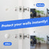 Self Adhesive Round Plate Door Bumper Pads, Silicone Wall Protectors from Door Knobs, Rubber Door Handle Bumper Guard