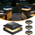 Brightown Solar Post Cap Lights Outdoor 4-Pack, Waterproof Fence Post Solar Lights