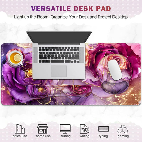 ToLuLu 4in1 Set Gaming Mouse Pad, Large Desk Mat, Cute Desk Pad Protector, XXL Mousepad + Keyboard Wrist Rest+Mouse
