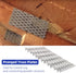 20 Pack 6x4 inch Pronged Truss Plates with 8mm Nail Teeth, Galvanized Steel Flat Mending Plates for Timber Roofing
