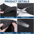 MYFAMIREA 4 PCS Polyurethane Foam Sheets, 16" L x 12" W x 1.6" T, High Density Cushion Foams for Packing, Craft, Black