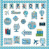 gisgfim Travel the Map Bulletin Board Set - Motivational Sign Cutouts, World Map Adventure Decor for Classroom