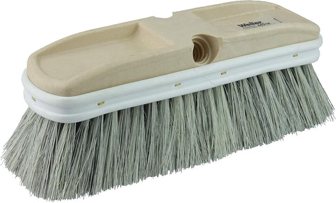 Weiler 44318 9-1/2" Truck Wash Brush, Grey Fiber Fill