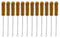 EISCO 12PK Bristle Cleaning Brushes, 9.25", Twisted Stainless Steel Wire Handle, Ideal for Tubes, Bottles, Jars