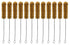 EISCO 12PK Bristle Cleaning Brushes, 9.25", Twisted Stainless Steel Wire Handle, Ideal for Tubes, Bottles, Jars