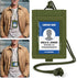 IronSeals Tactical ID Card Holder Detachable Hook & Loop Badge Holder with Key Ring and Adjustable Neck Lanyard