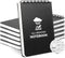 Waterproof Pocket Notebook, 3 x 5 Mini Notepad, Weatherproof Stone Paper, 100 Lined Pages, 6 Pack for Outdoor Use