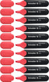 Schneider Job Highlighter, Chisel Tip, 1 + 5 mm, Black Barrel, Coral Ink, Box of 10 Highlighters (1502)