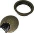 Antique Brass Metal Cable Grommet | 2 Piece "Lock in" Feature with "Brush" Opening for Management of Office & Computer